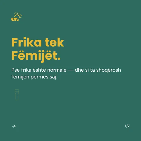 Sllajd me titullin: Frika tek fëmijët.