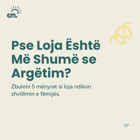 Sllajd me titullin: Pse loja është më shumë se argëtim?