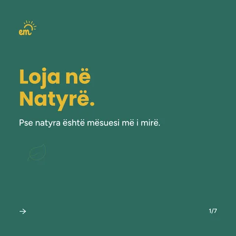 Sllajd me titullin: Loja në natyrë.